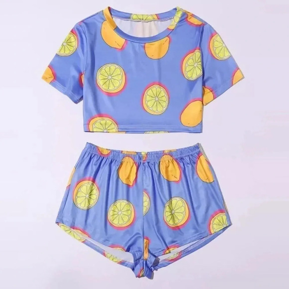 NEW! “Easy Peasy Lemon Squeezy” Cropped PJ Set 🍋 - Picture 4 of 10